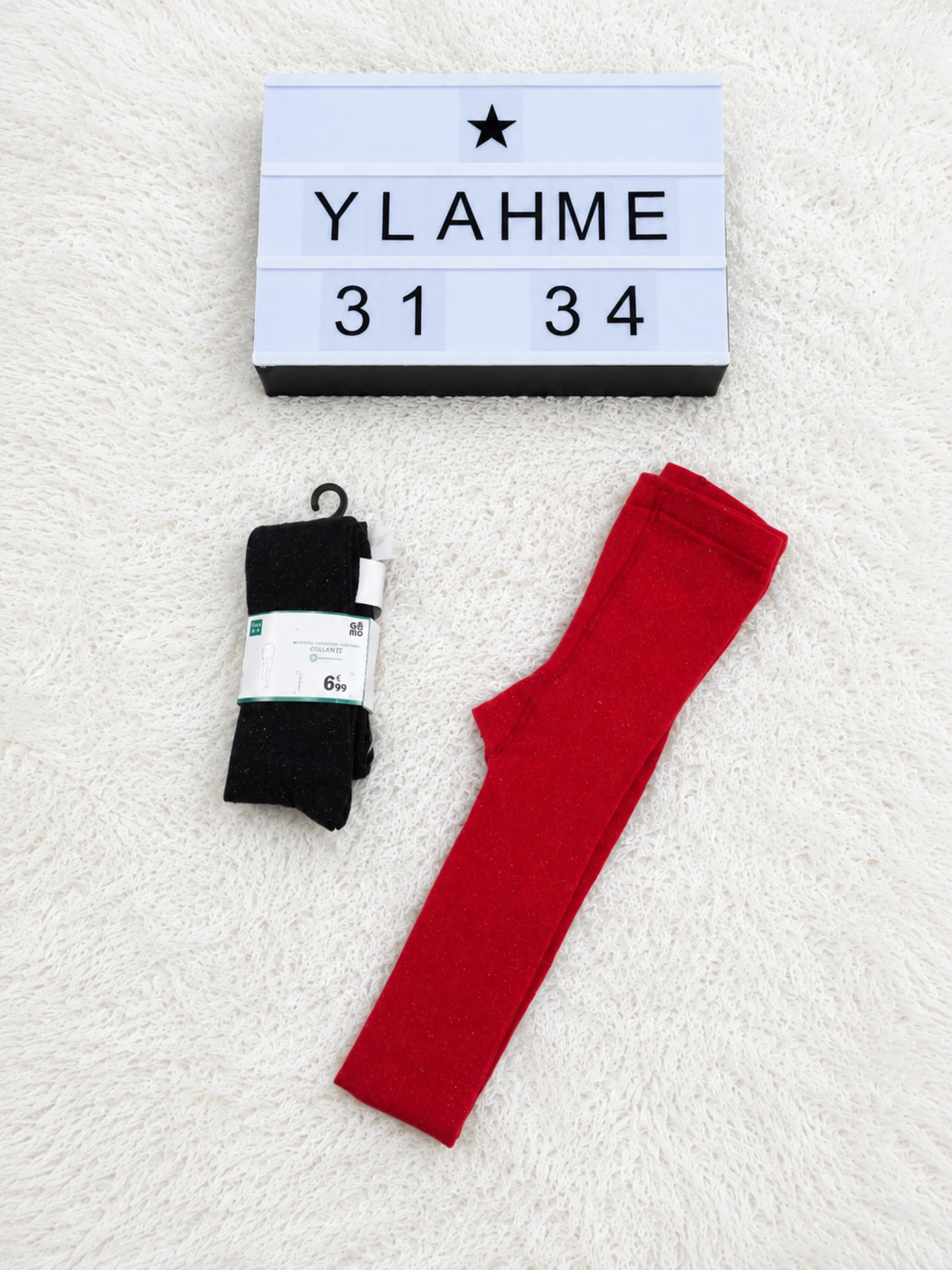 Lot de 2 collants de fête fille 31/34 – Okaïdi & Gémo 👒